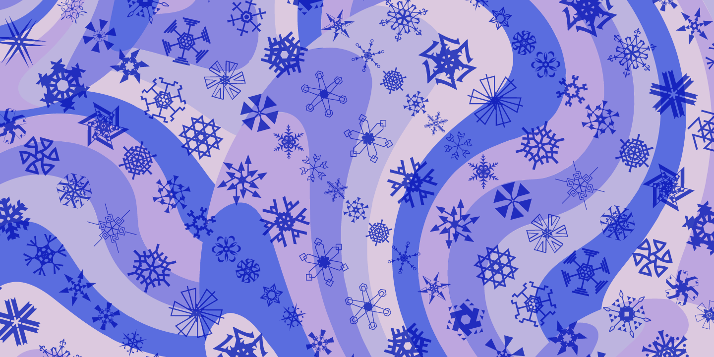 Beispiel einer P22 Snowflakes-Schriftart #5
